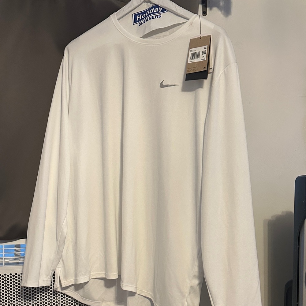 Nike White Long Sleeve Tee